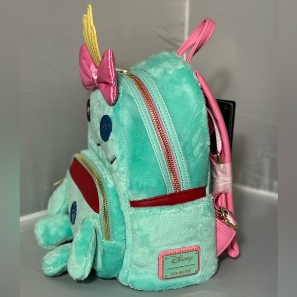 LE LOUNGEFLY Lilo & Stitch Scrump Plush Cosplay Mini Backpack - Picture 5 of 11
